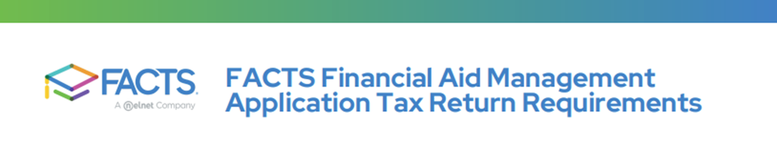 FACTS Tax Documents Header.