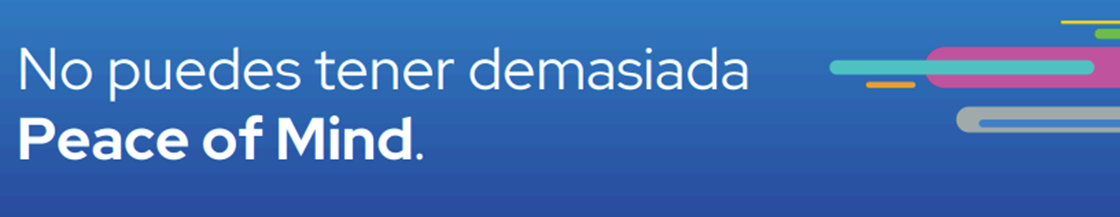  Bandera: No pudes tener demasiada Peace of Mind